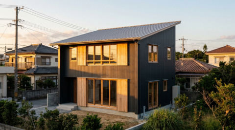 沖縄・茶室と縁側のある和の住まい