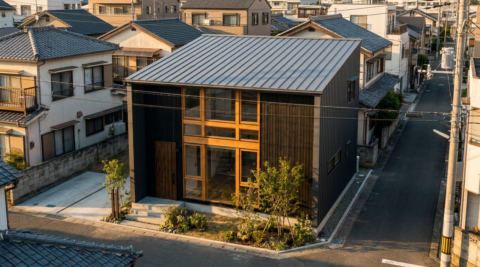 徳島市 旗竿地の家