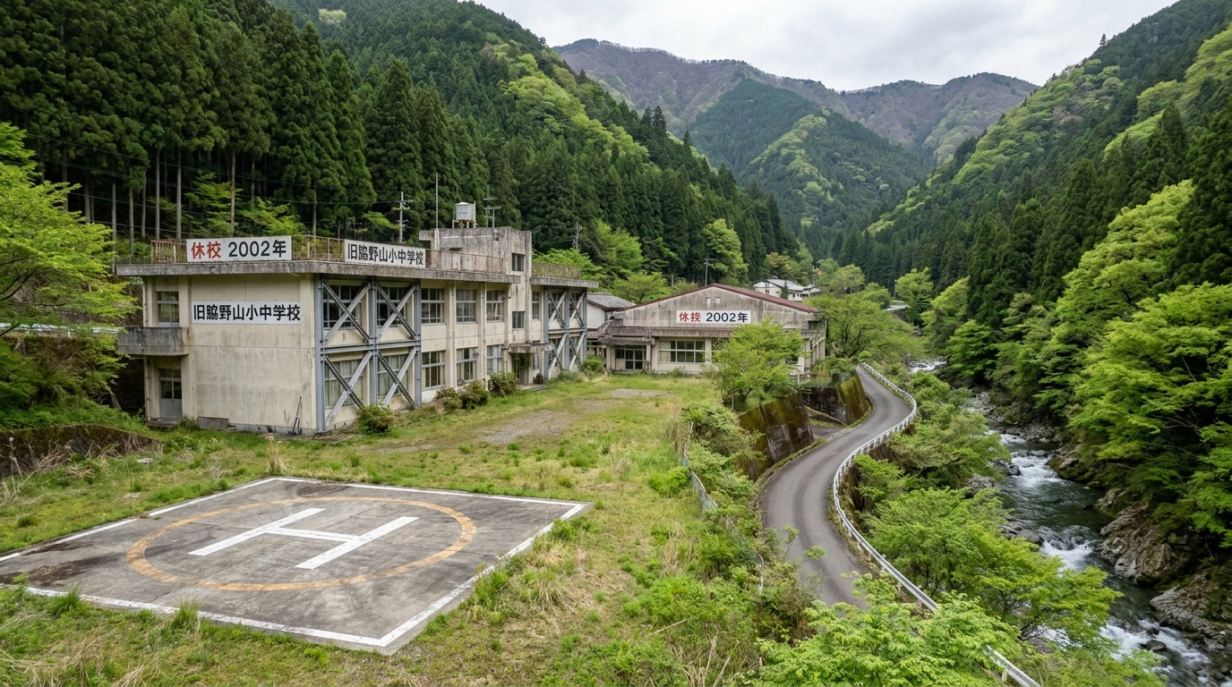 本川小学校 + 脇ノ山幼稚園 (★ ヘリポート付)